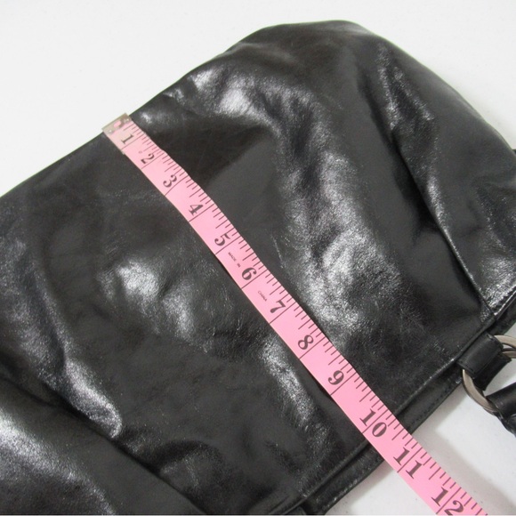 HOBO International Black Leather Satchel Handbag